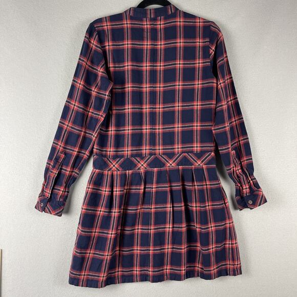 Current Elliott Flannel Dress Women Small Drop Waist Plaid Academia Preppy - Picture 9 of 13